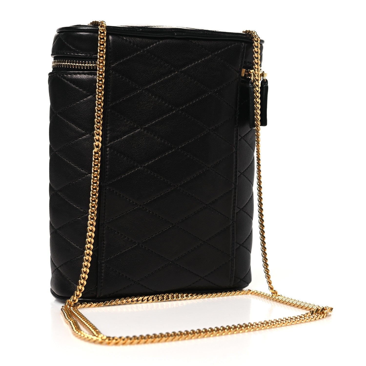 Lambskin Quilted Binocular Case Black
