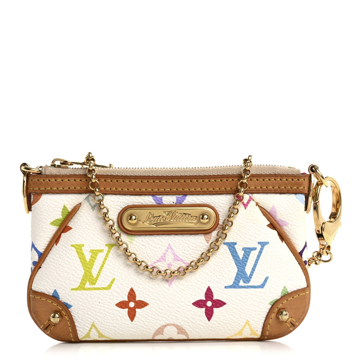 Monogram Multicolor Pochette Milla MM White