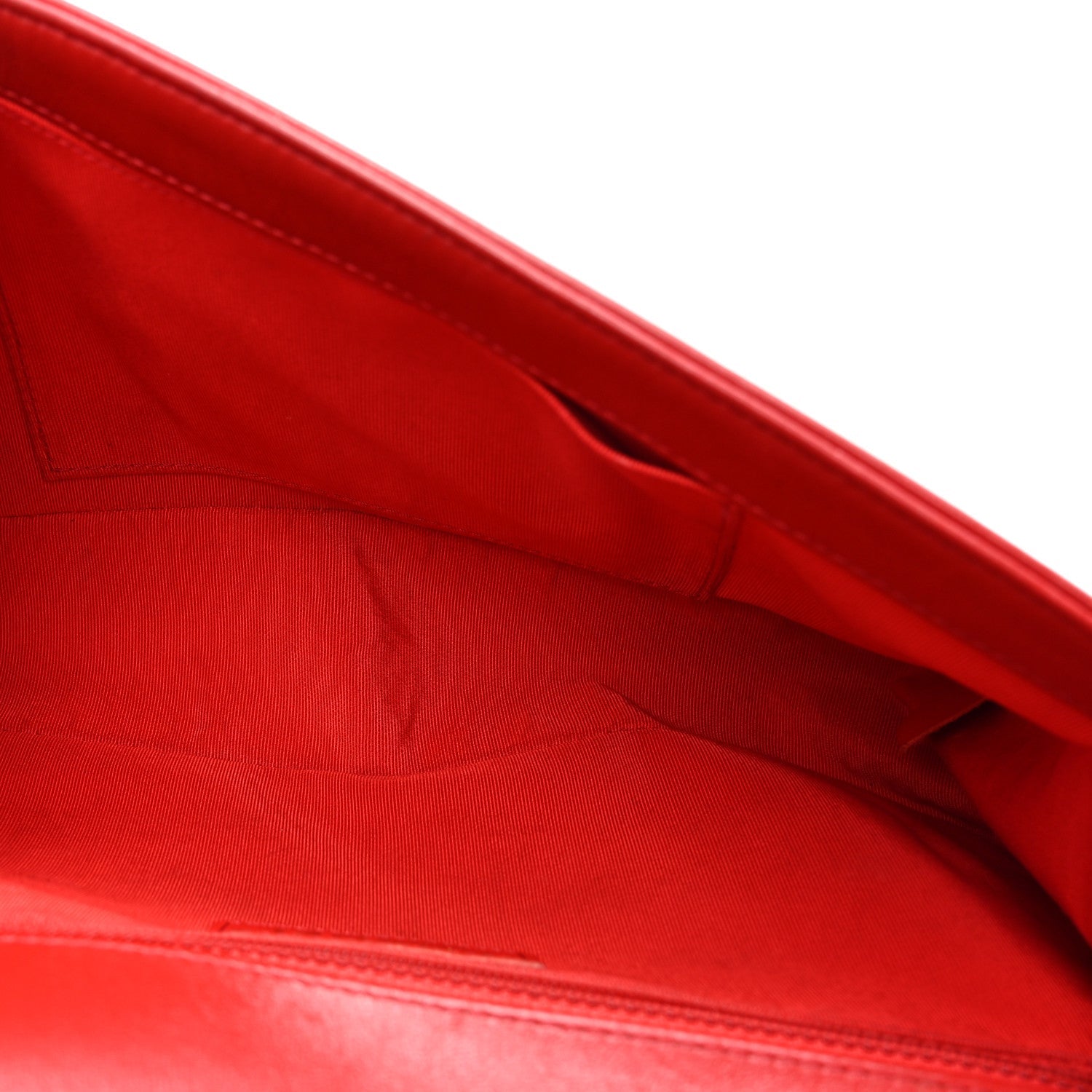 Lambskin Quilted New Medium Boy Flap Red