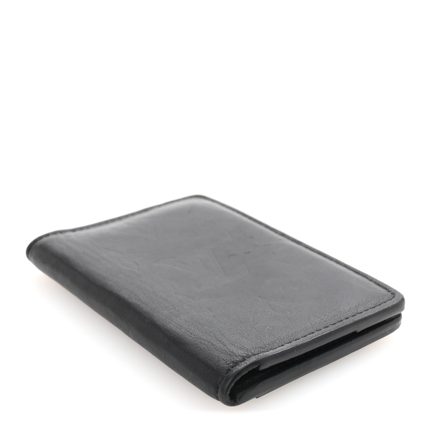 Calfskin Monogram Shadow Pocket Organizer Black