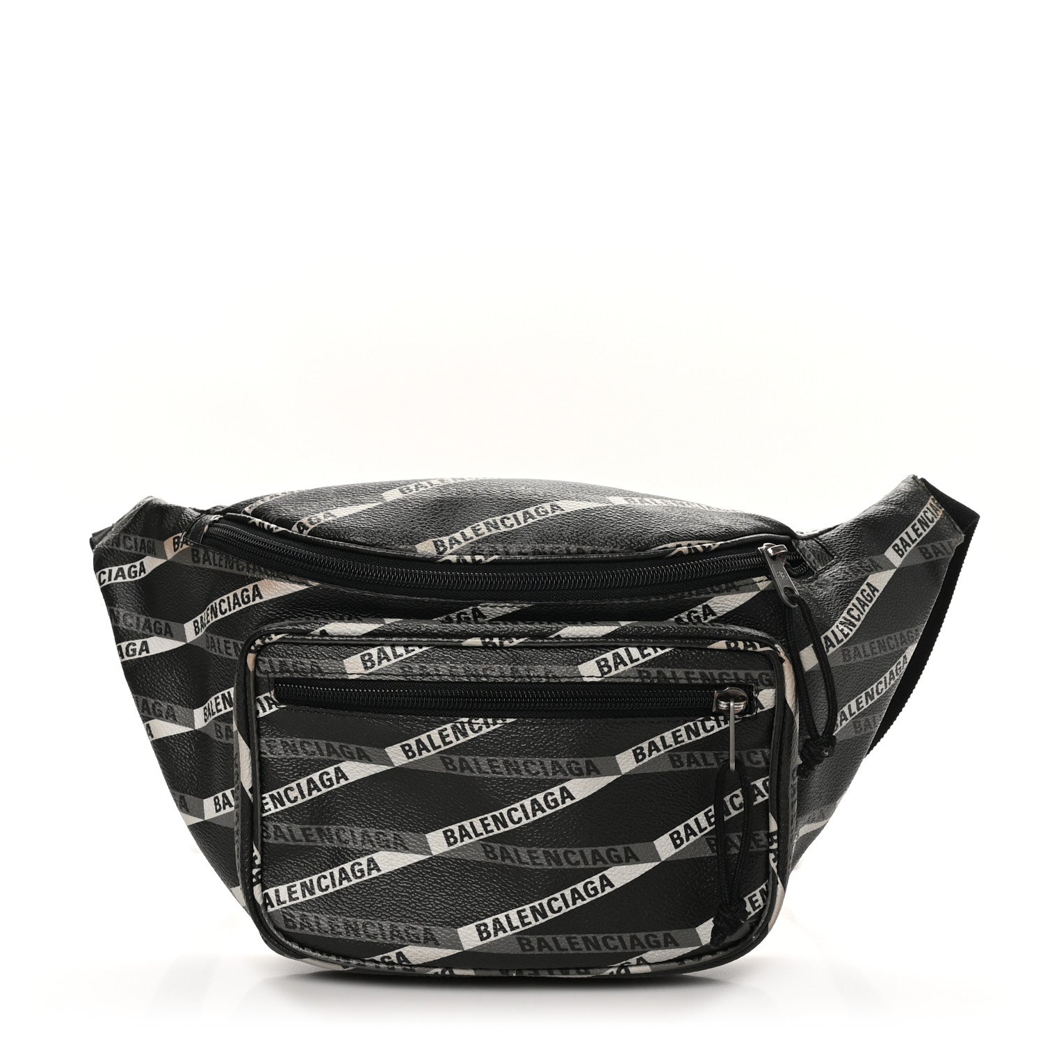 Coated Canvas Losange Monogram Explorer Belt Bag Black Grey