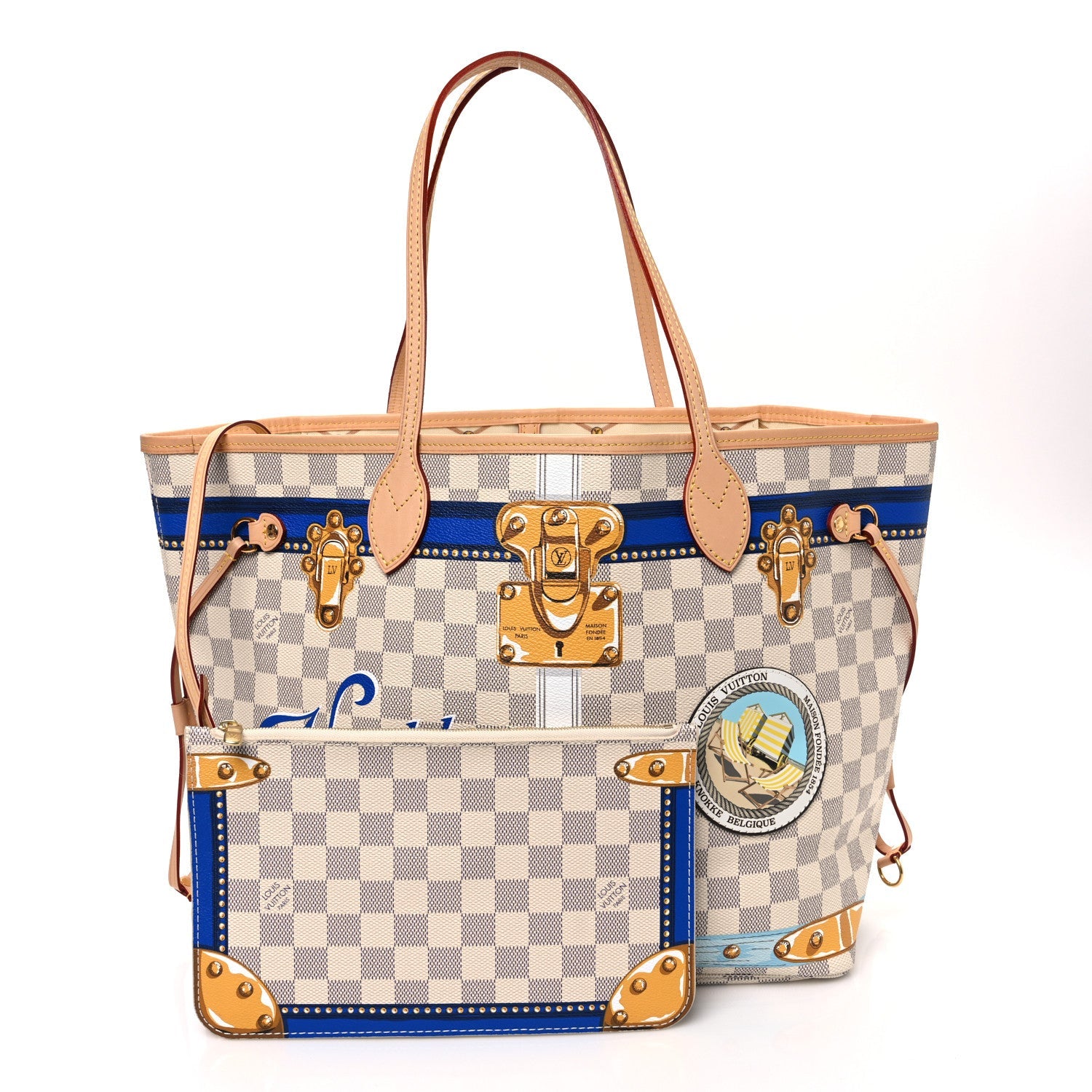 Damier Azur Summer Trunks Knokke Neo Neverfull MM