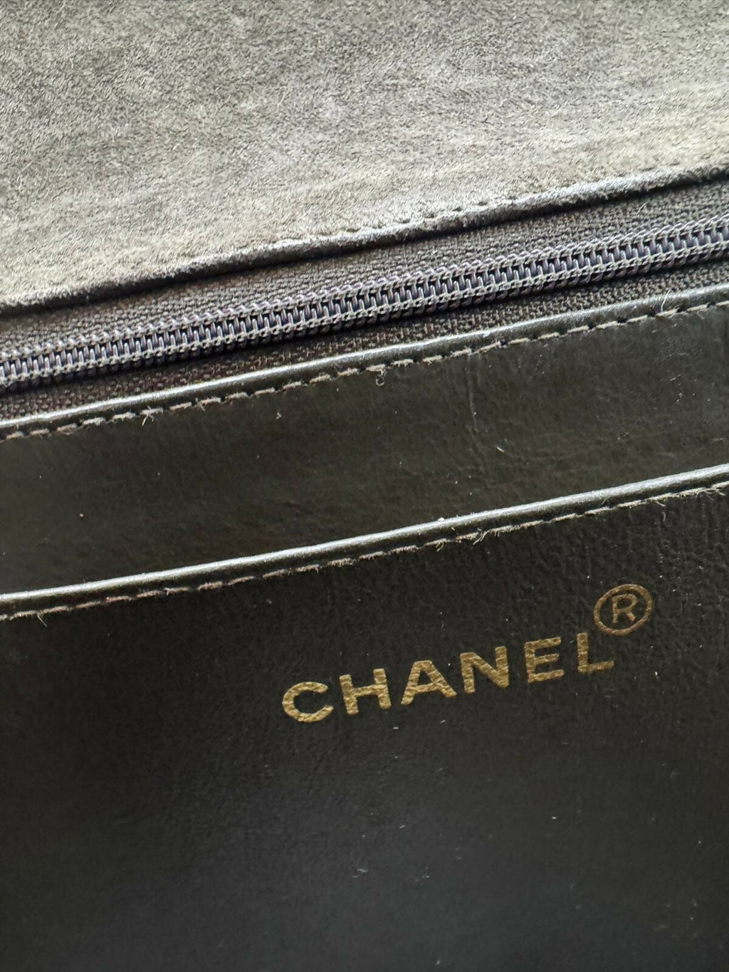 Chanel Vintage Series 3 Suede Maxi Flap Bag