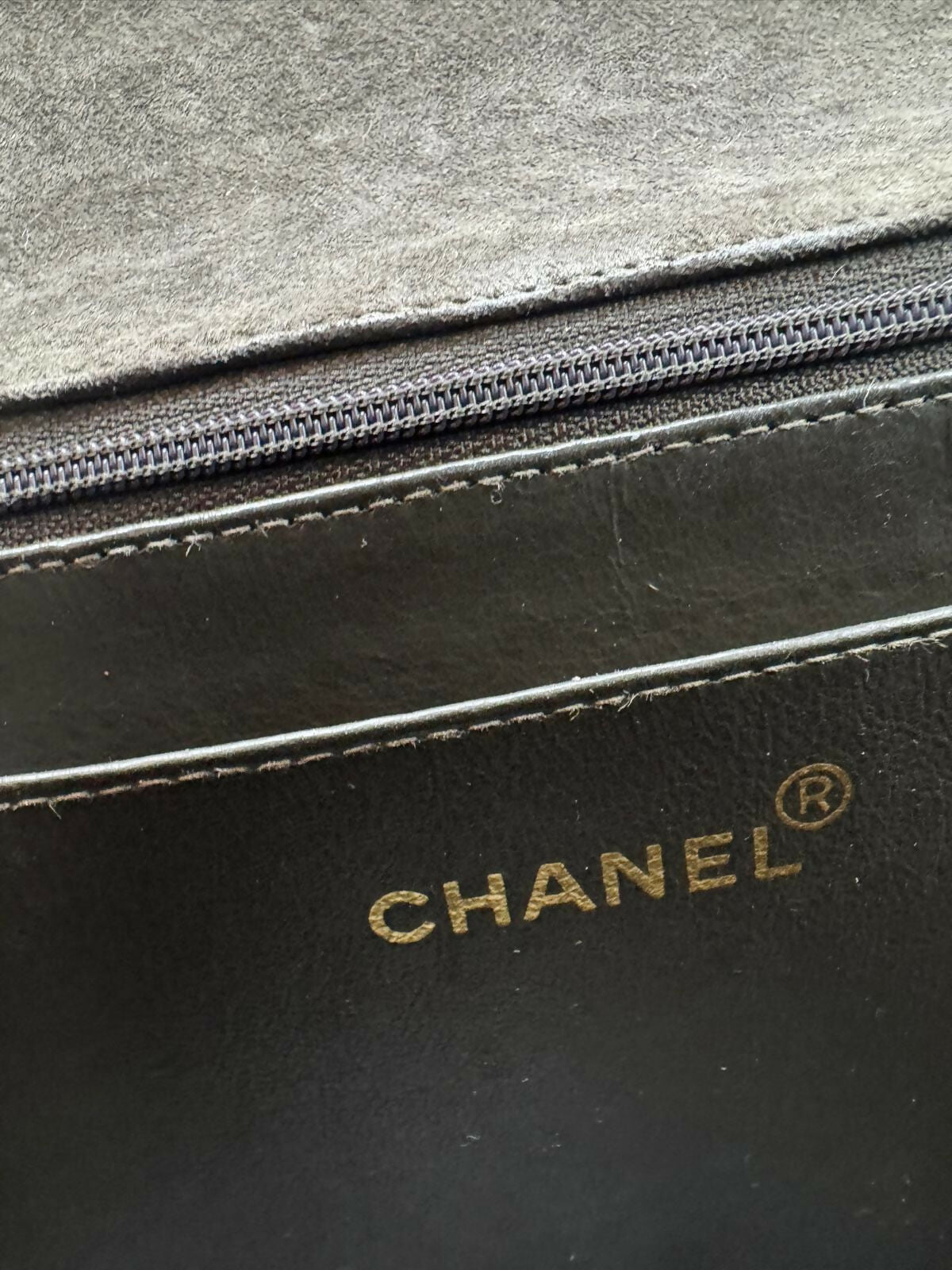 Chanel Vintage Series 3 Suede Maxi Flap Bag