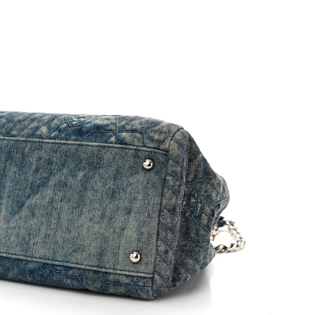 Denim Camellia Embroidered Medium Just Mademoiselle Blue