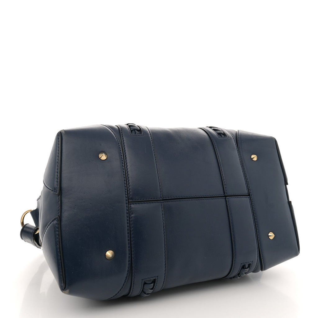 Calfskin Braided Medium Lucrezia Blue