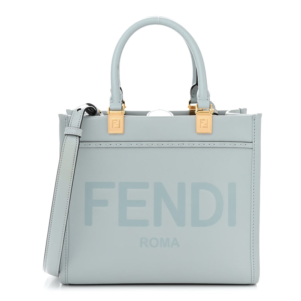 Vitello King Logo Embossed Small Fendi Sunshine Shopper Tote Anice