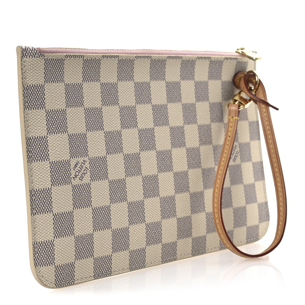 Damier Azur Neverfull MM GM Pochette Rose Ballerine