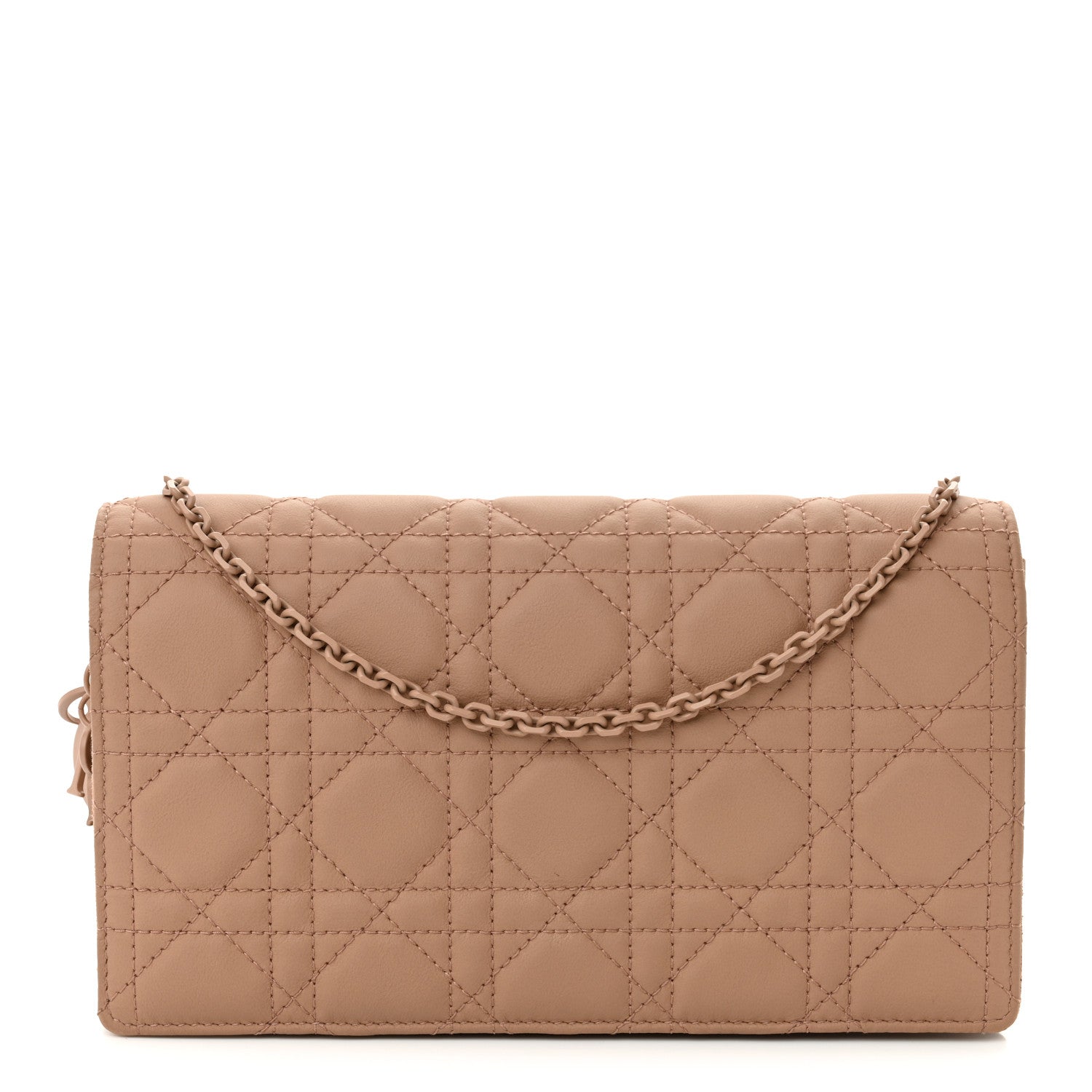 Ultra Matte Calfskin Cannage Lady Dior Clutch Fard