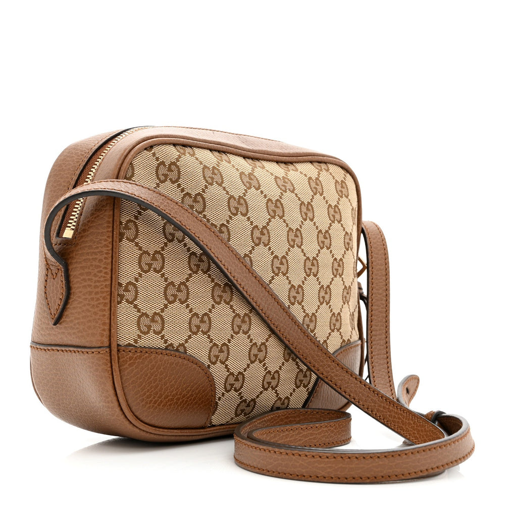 Monogram Mini Bree Messenger Bag Beige Tabacco