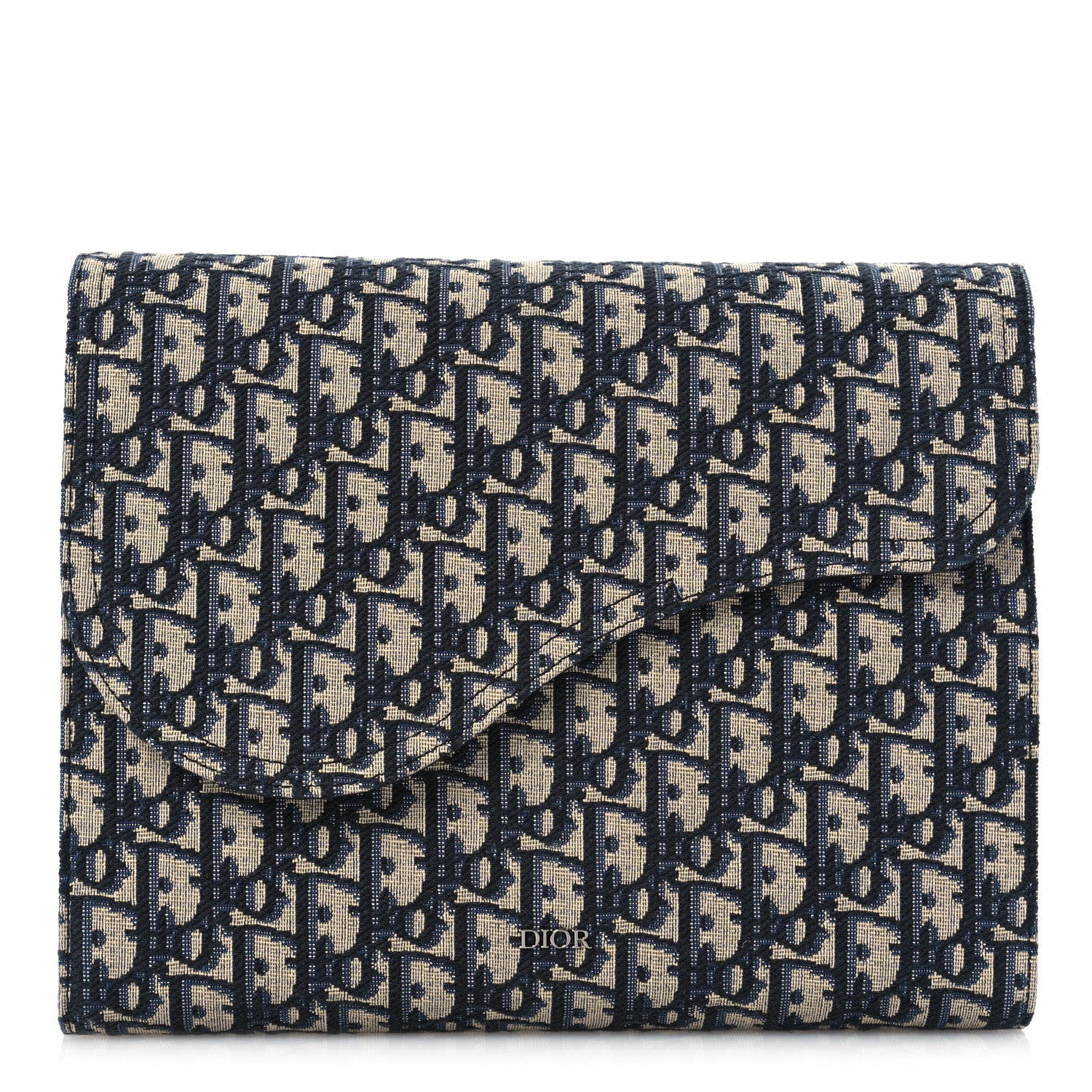 Oblique Jacquard Saddle Diary 45 Pouch Blue