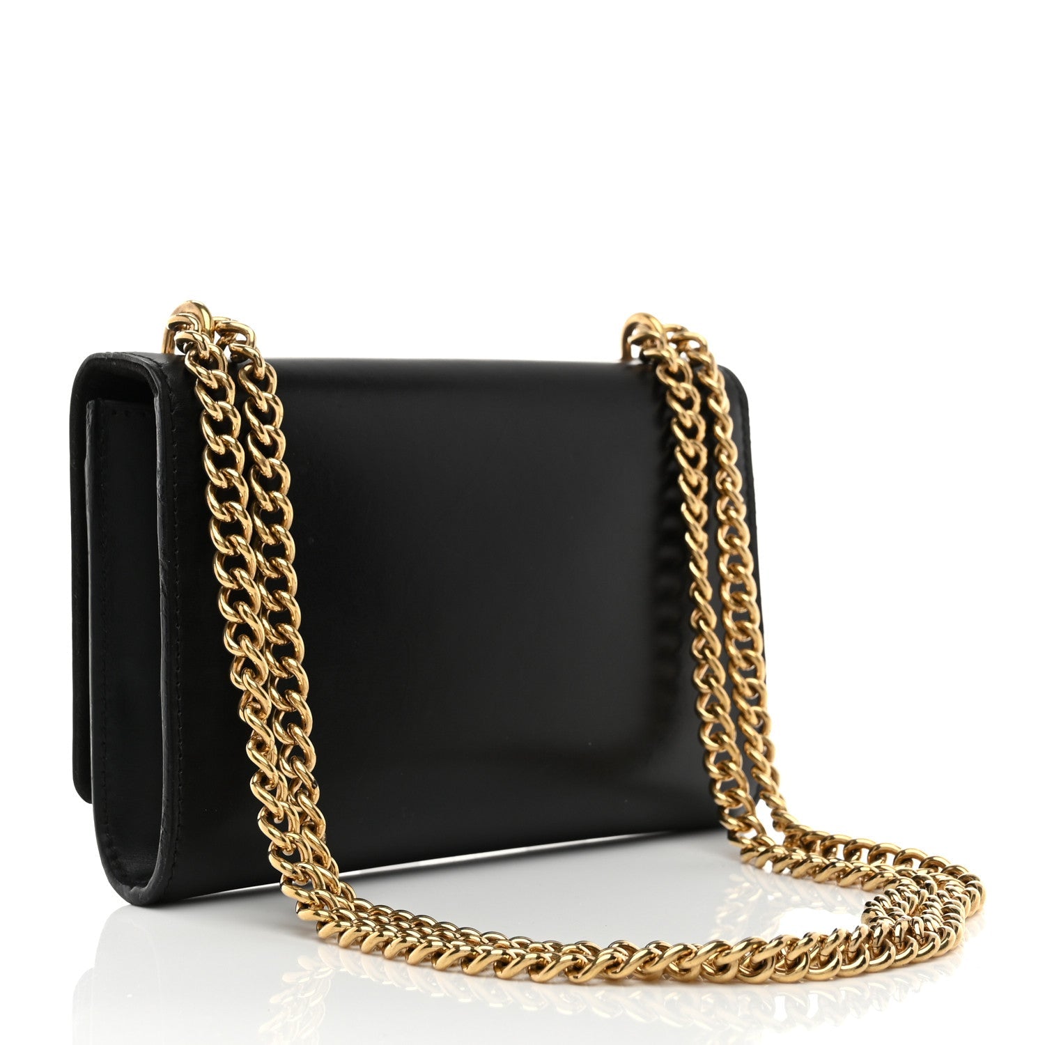 Calfskin Chain Louise MM Black