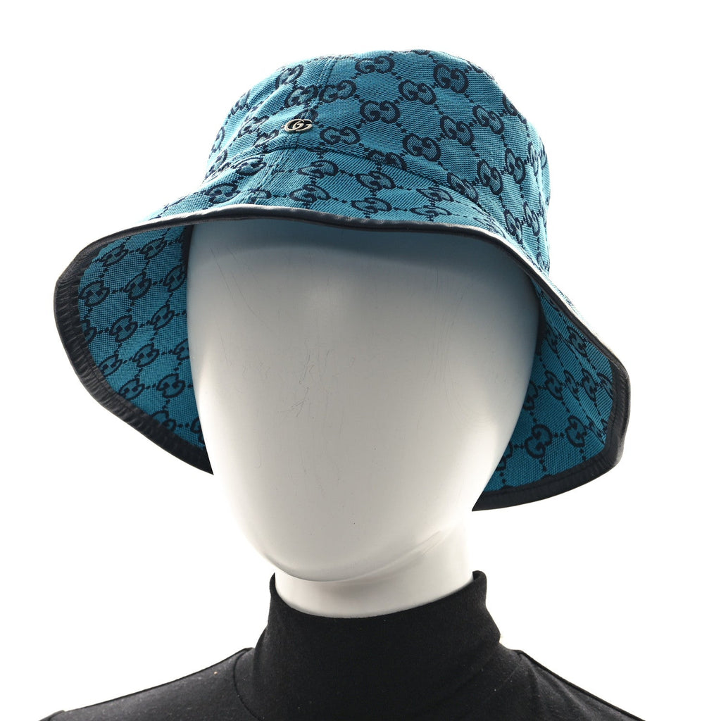 Monogram Multicolor New Sakai Calfskin Bob Malibu Bucket Hat L Light Blue