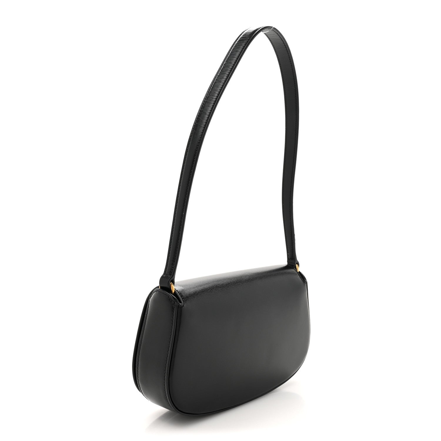 Box Calfskin Mini Voltaire Shoulder Bag Black