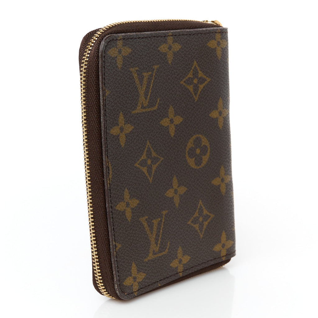 Monogram Zipped Passport Holder Wallet