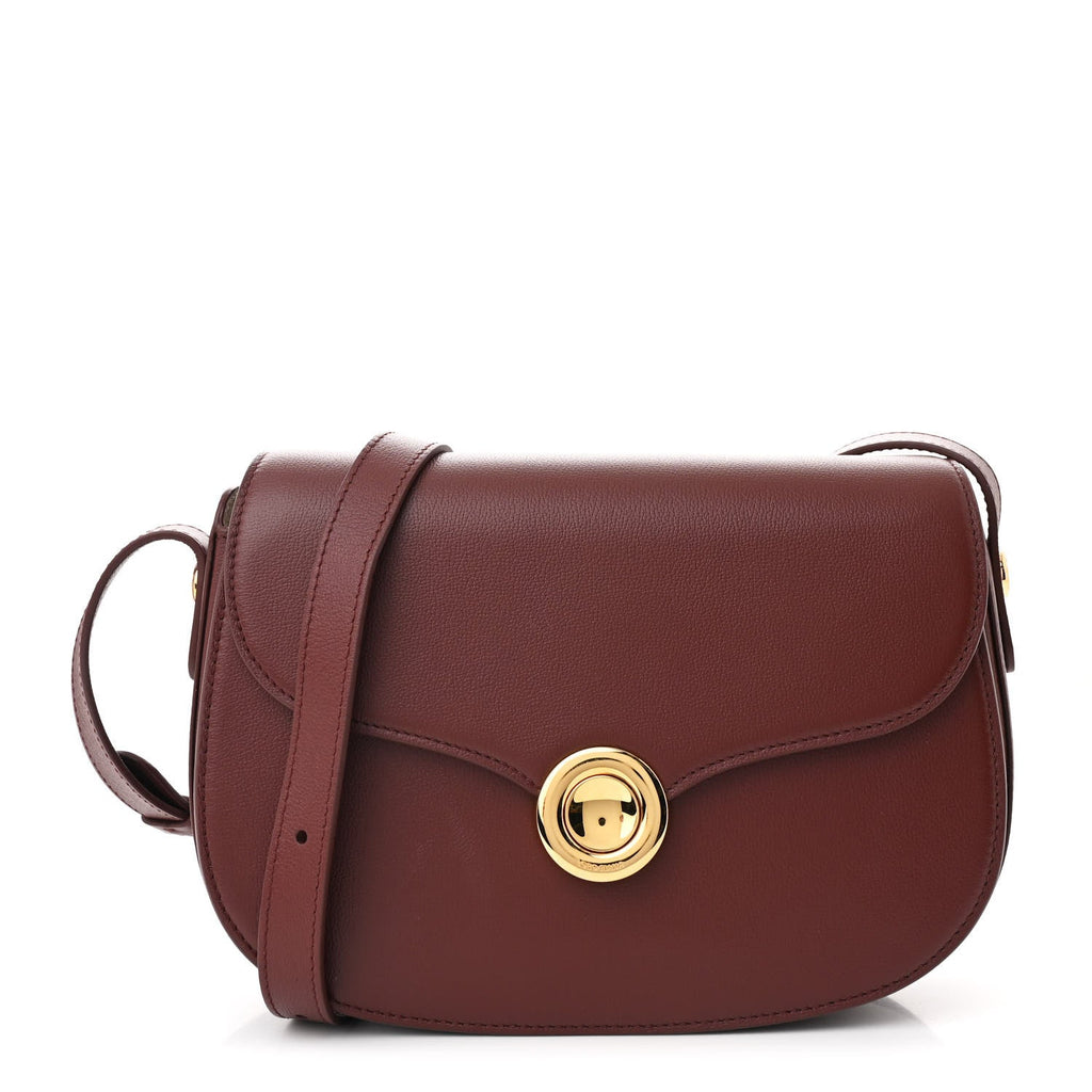 Grained Calfskin Small Ghiera Bag Azuki Beans