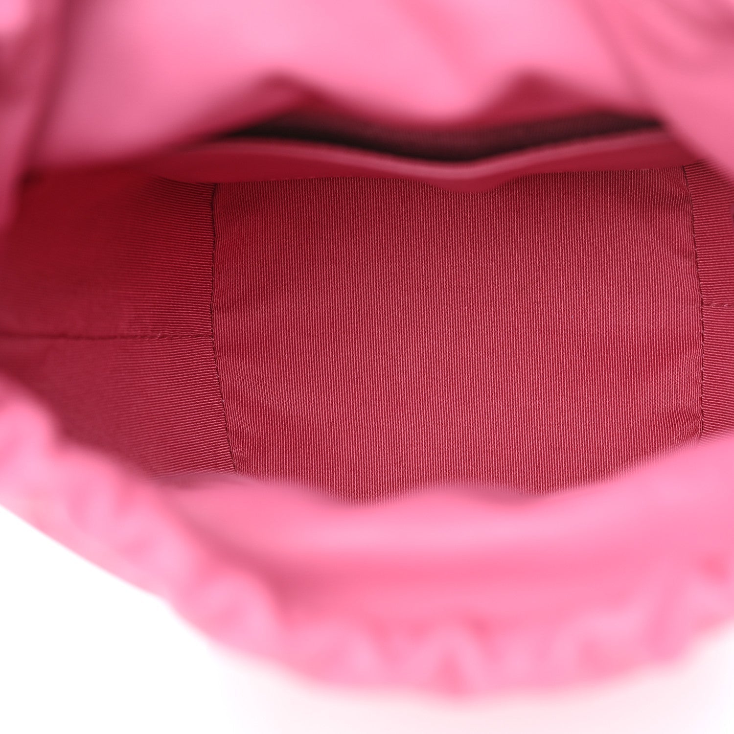 Calfskin Small CC Chain Bucket Drawstring Bag Pink