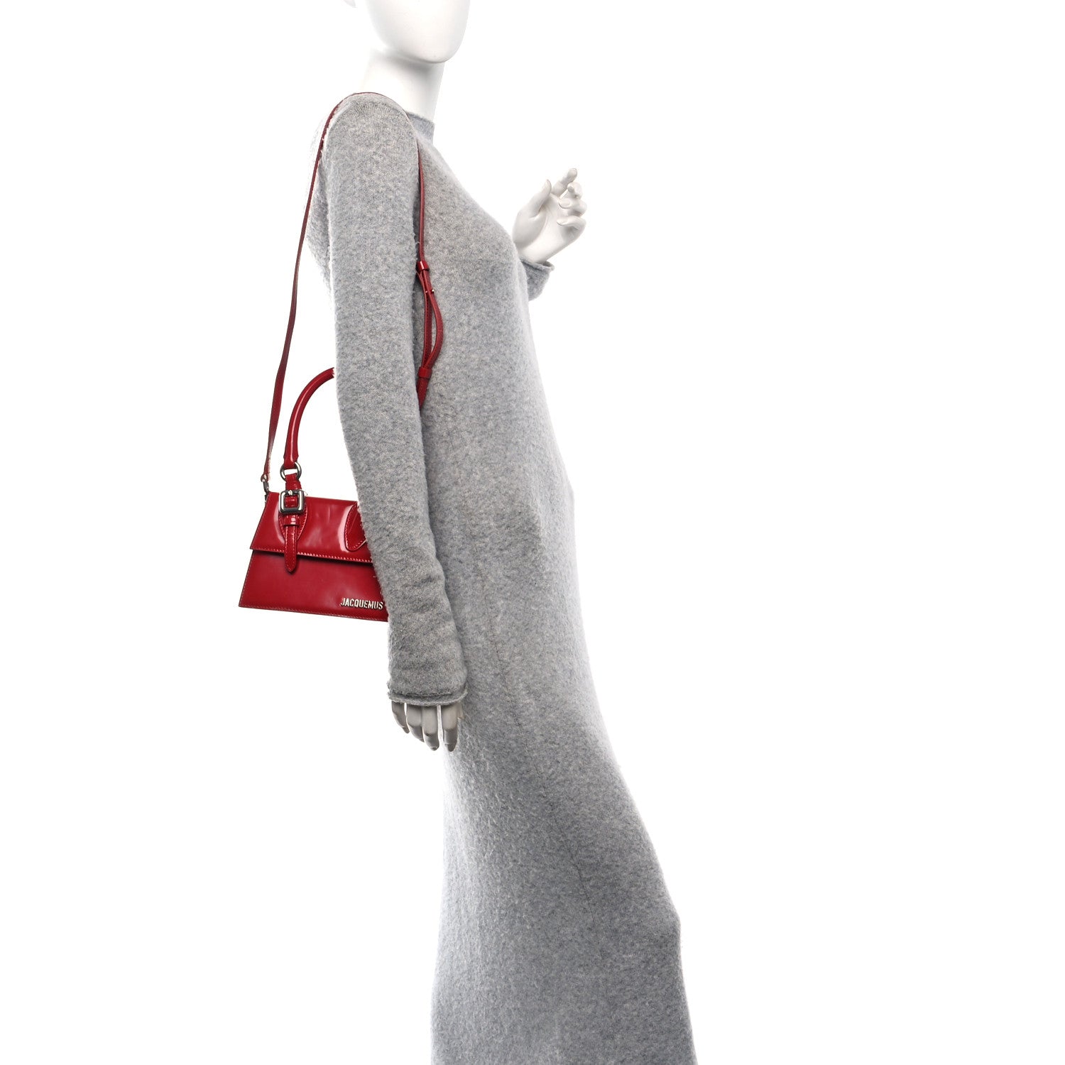 Glazed Calfskin Le Chiquito Boucle Moyen Red