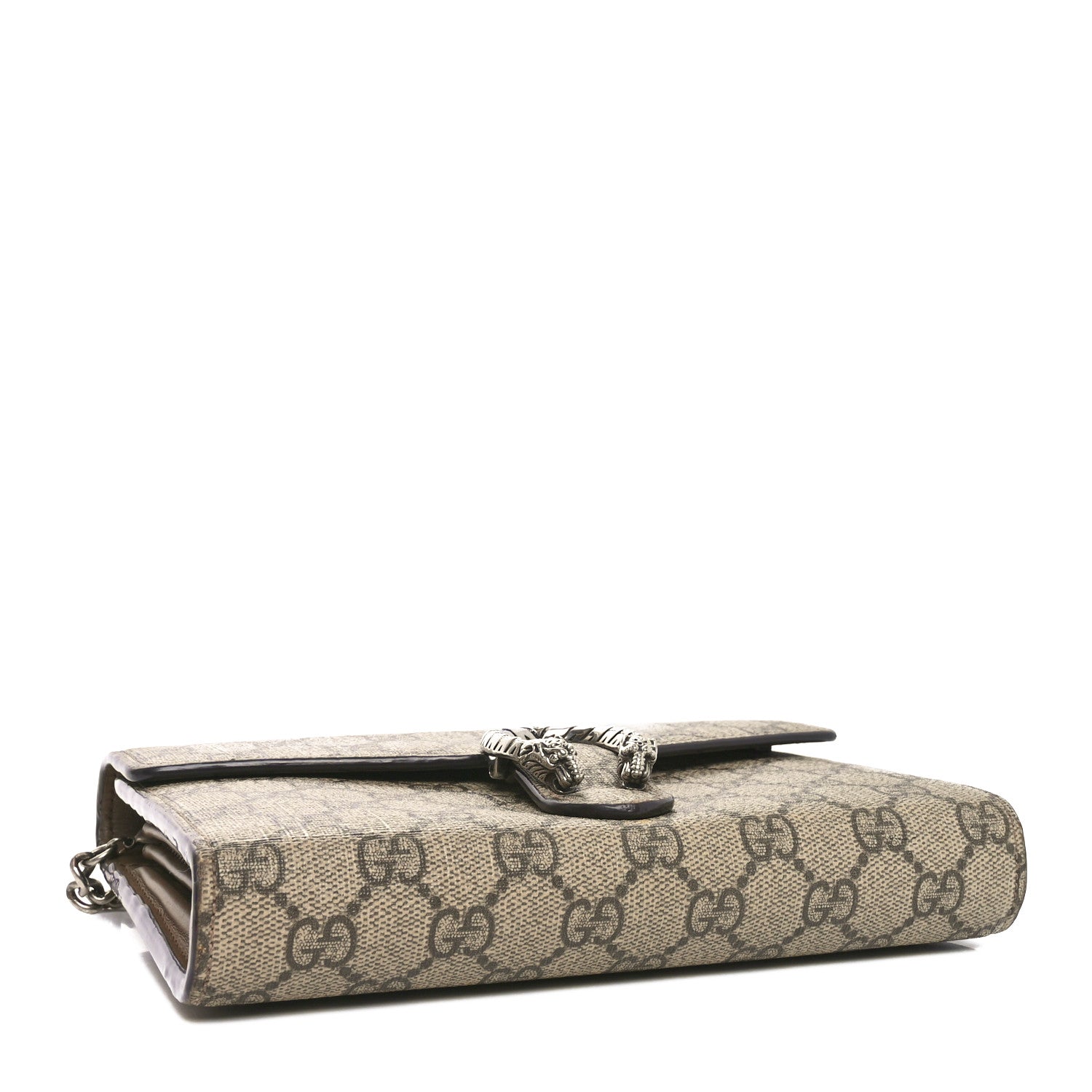 GG Supreme Monogram Mini Dionysus Chain Wallet Beige Taupe