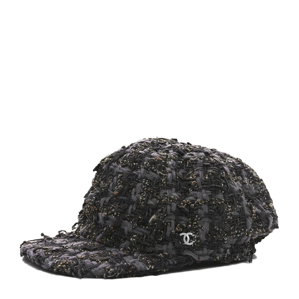 Cotton Tweed CC Beret M Black Multicolor