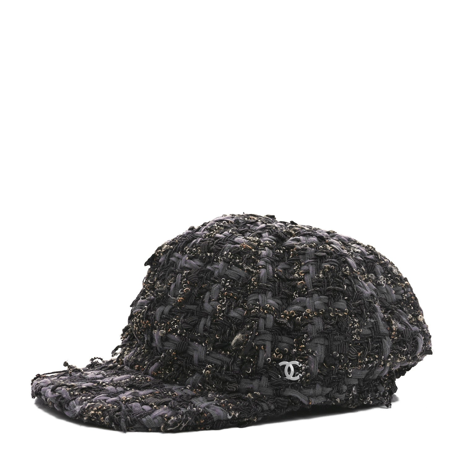 Cotton Tweed CC Beret M Black Multicolor