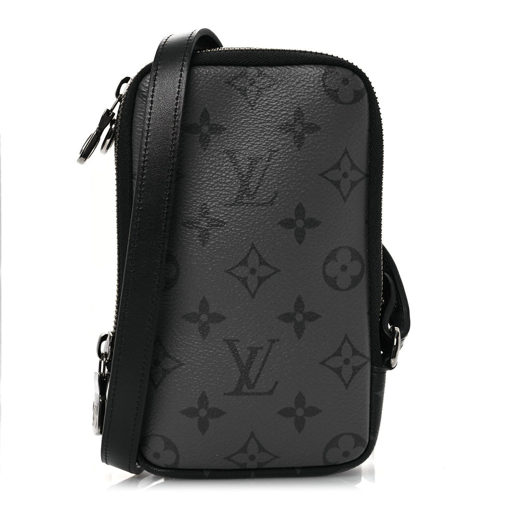 Monogram Eclipse Reverse Double Phone Pouch