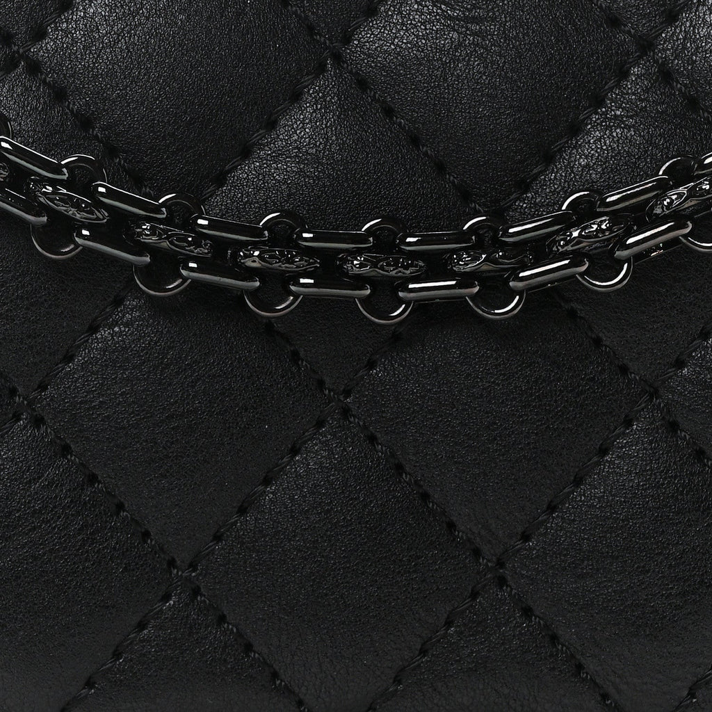 Calfskin Quilted 2.55 Reissue 225 Flap So Black