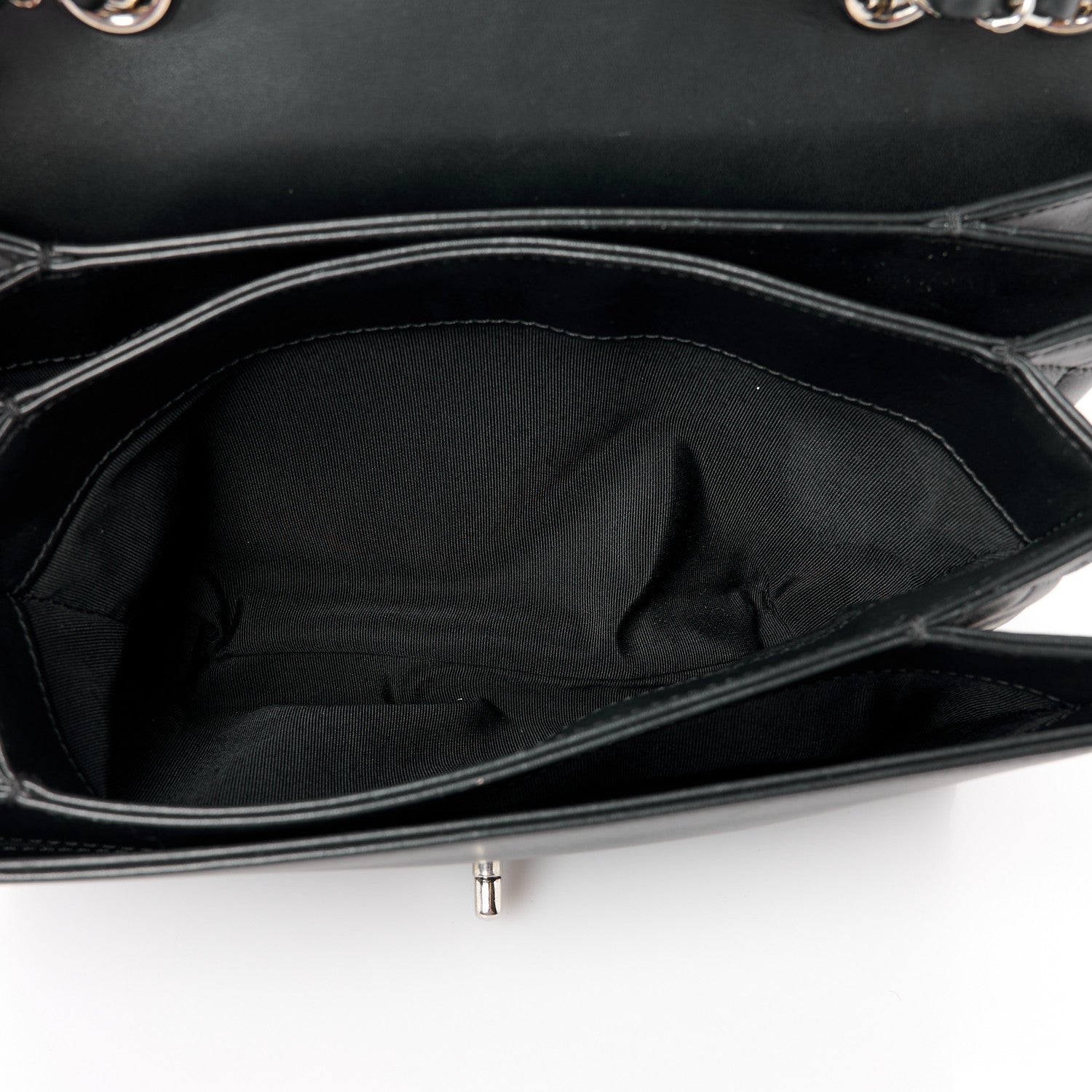 Calfskin Small Tramezzo Flap Black