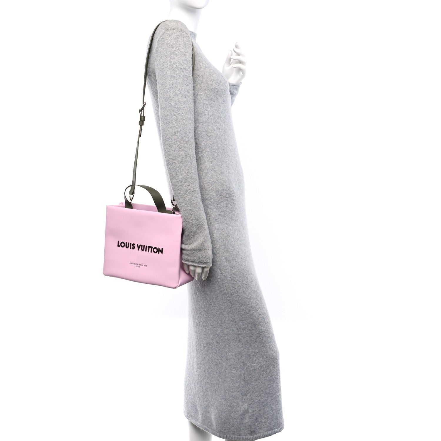 Cowhide Mini Shopper Tote Pink