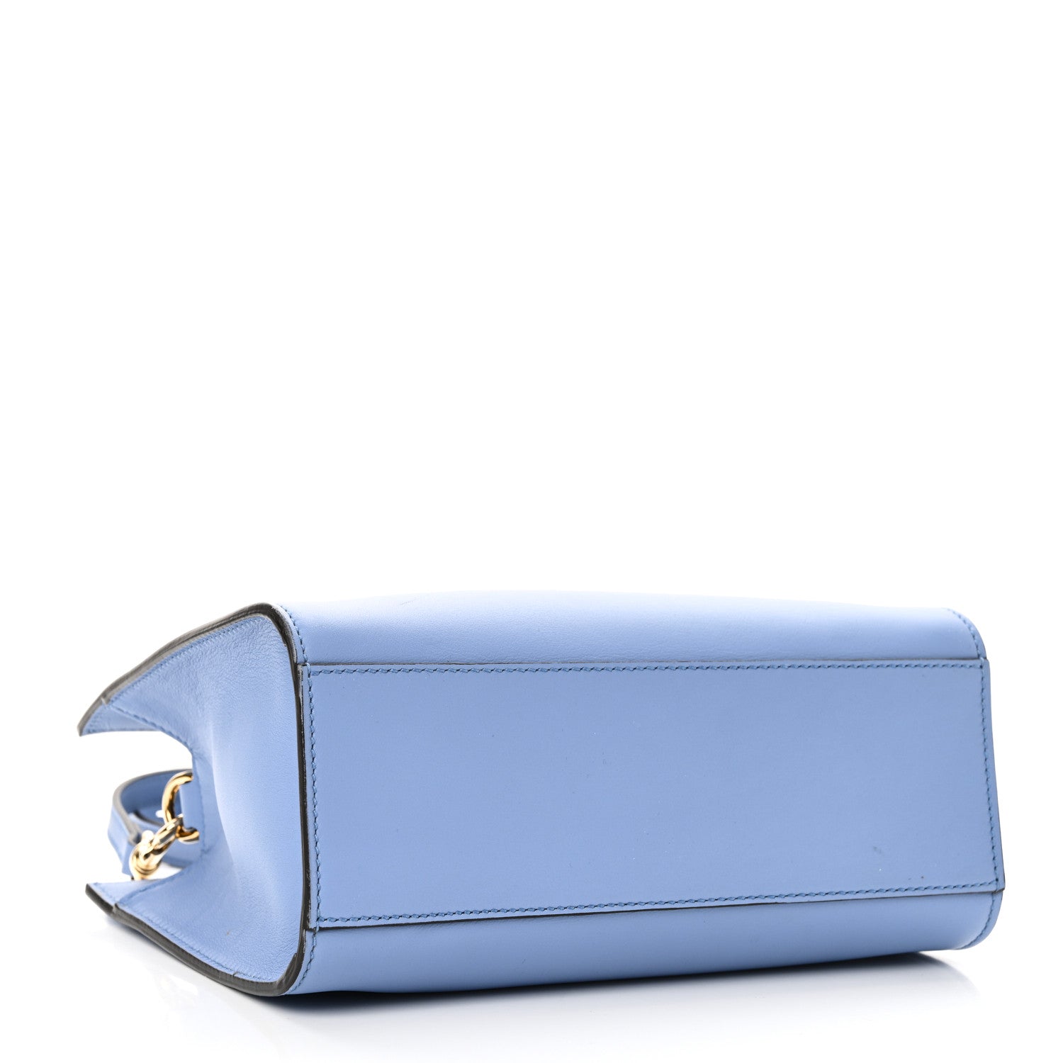 Calfskin Marmont Ribbon Top Handle Bag Blue