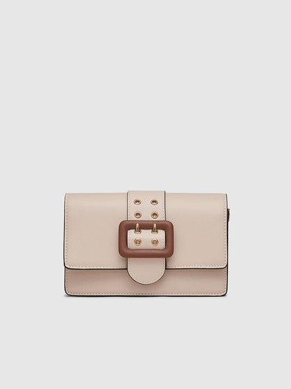 Adrianne Metal Buckle Crossbody Bag