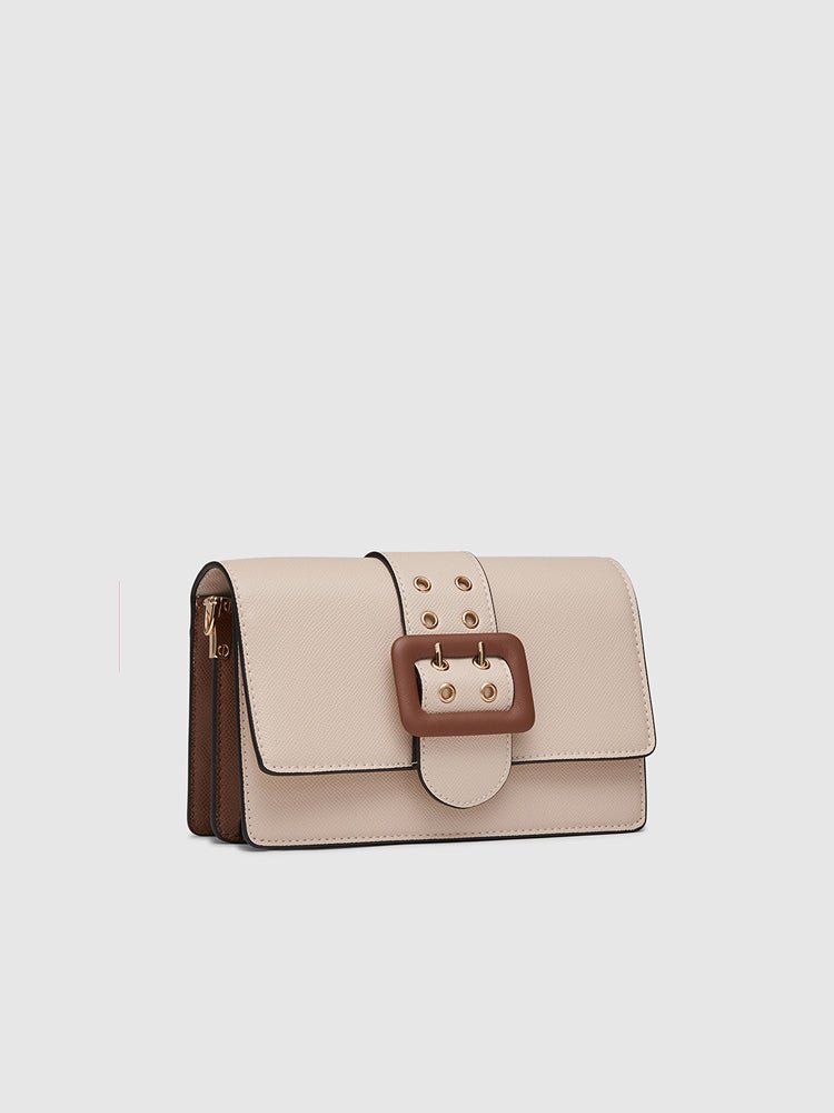 Adrianne Metal Buckle Crossbody Bag