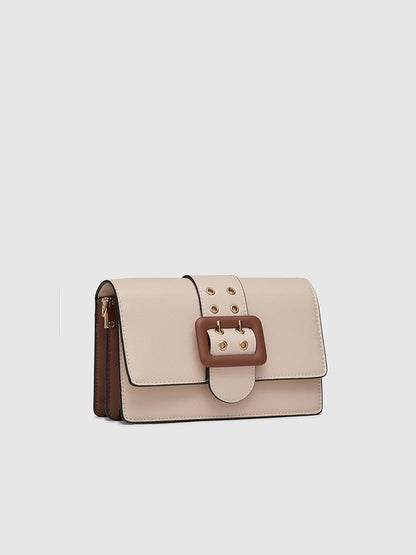 Adrianne Metal Buckle Crossbody Bag