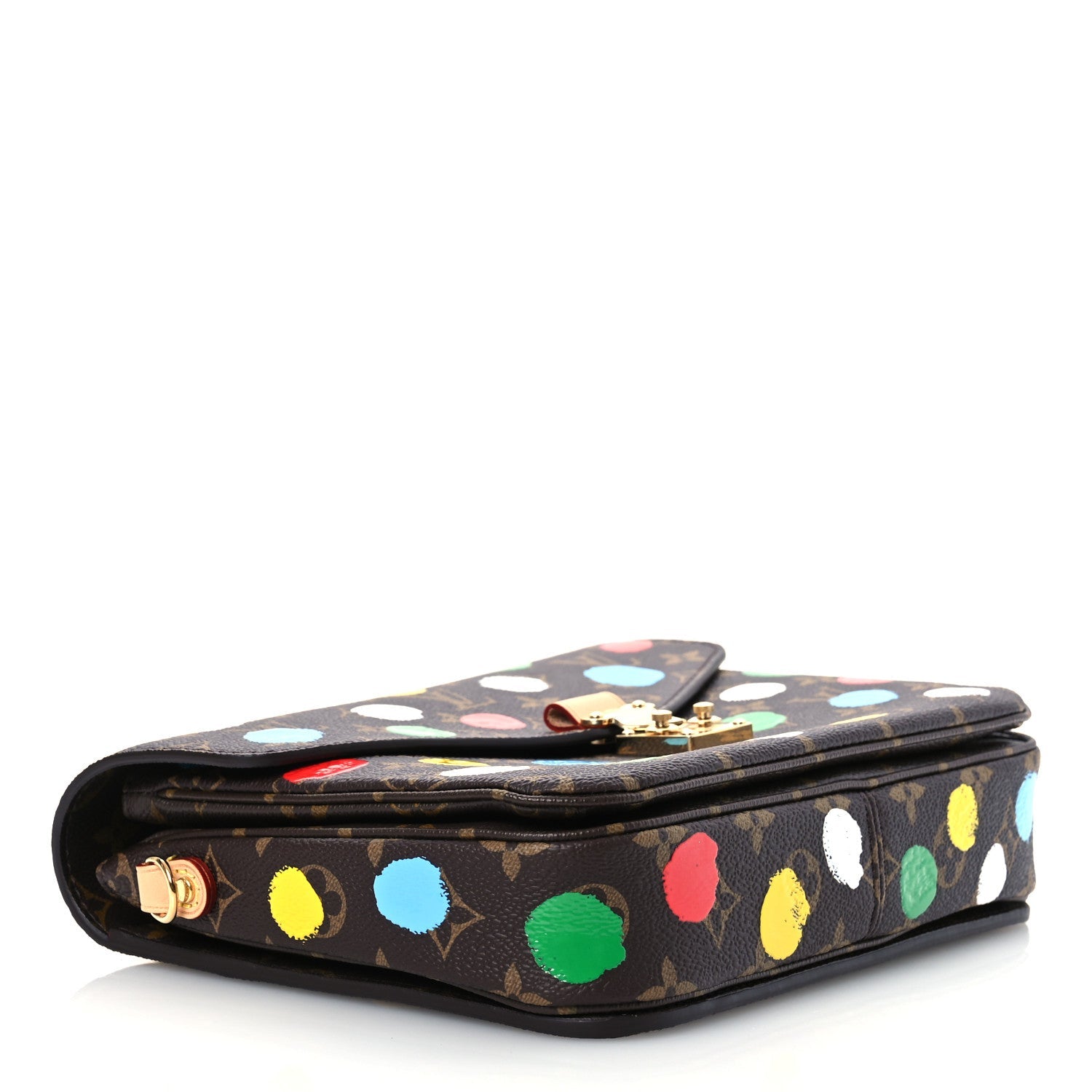 LV x YK Monogram Painted Dots Pochette Metis