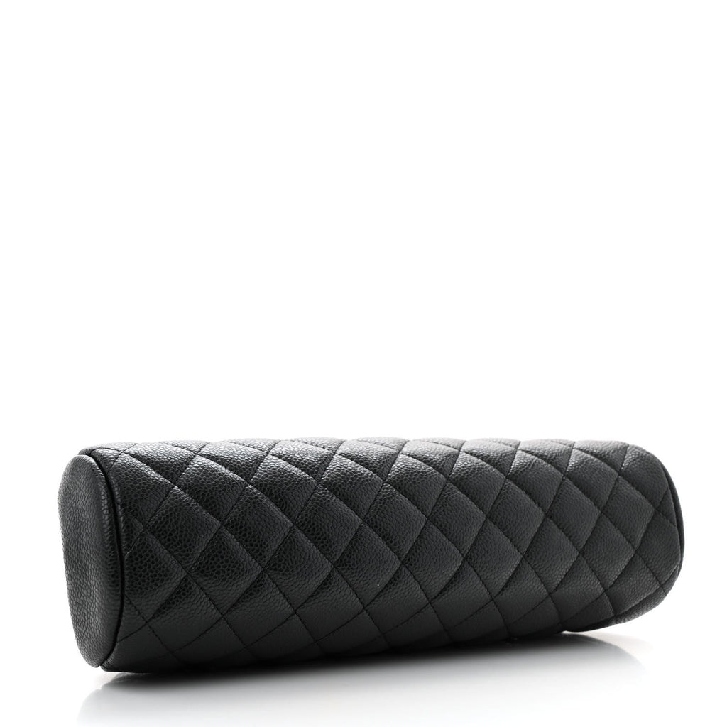 Caviar Quilted Timeless Clutch Black