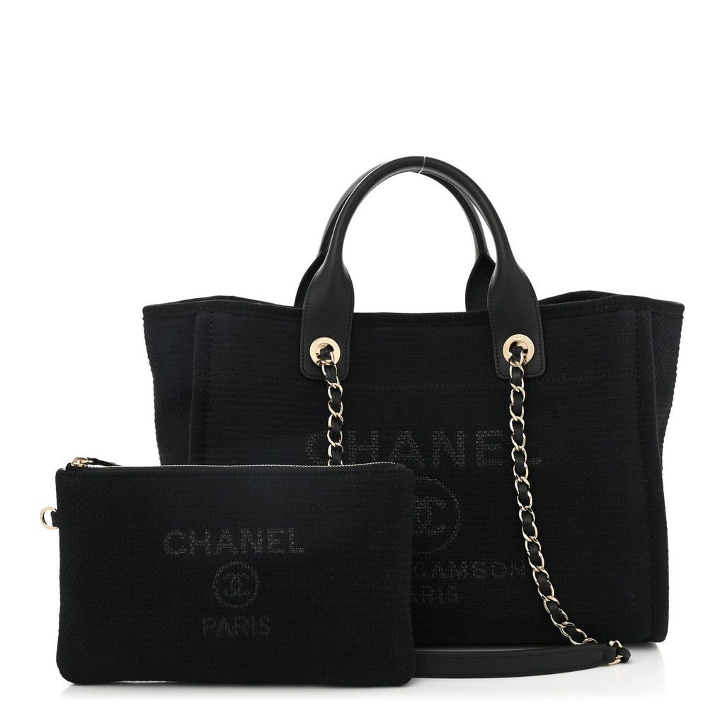 Mixed Fibers Small Deauville Tote Black