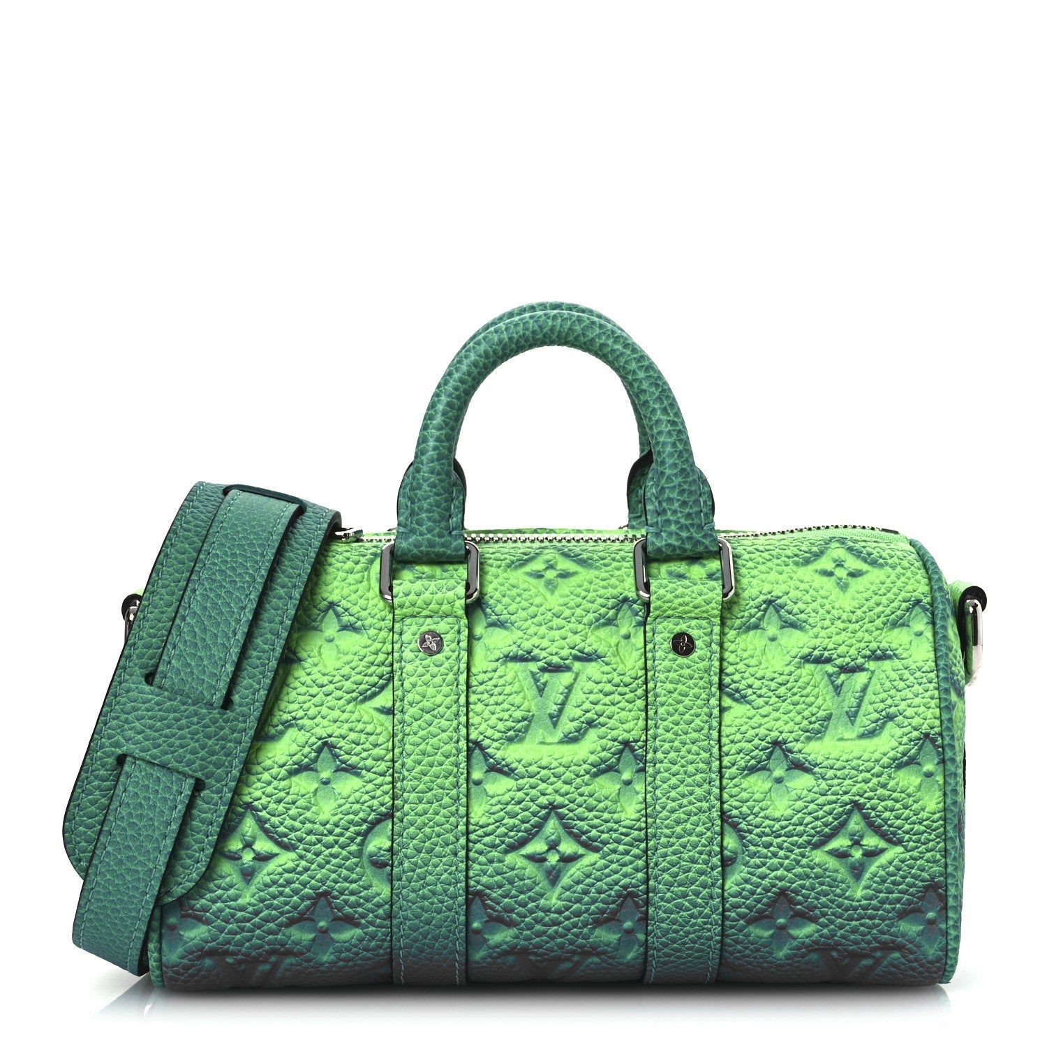 Taurillon Illusion Keepall XS Bleu Vert