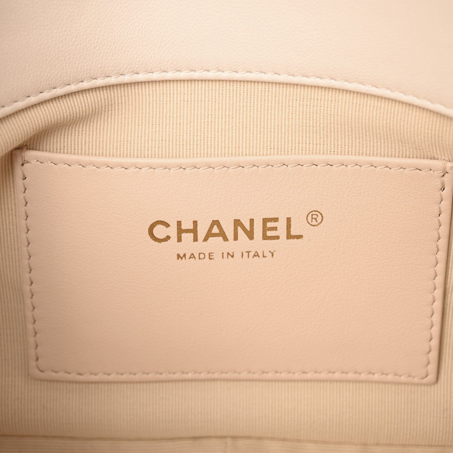 Lambskin Quilted Flap White