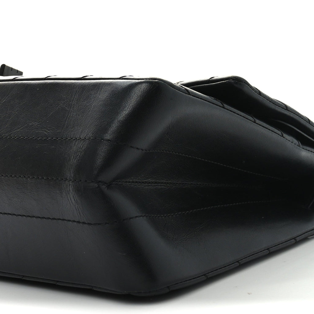Aged Calfskin Chevron Quilted 2.55 Reissue 226 So Black