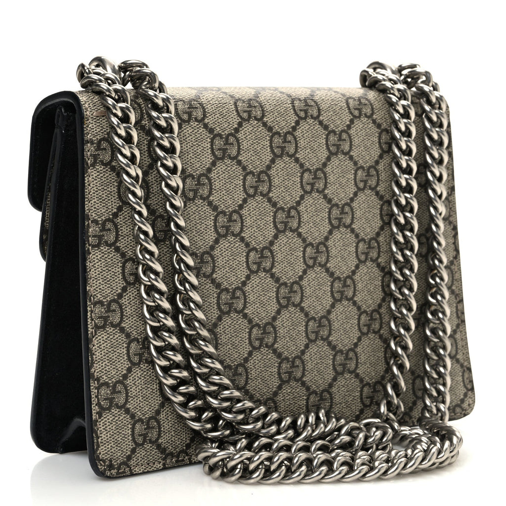 GG Supreme Monogram Mini Dionysus Shoulder Bag Black