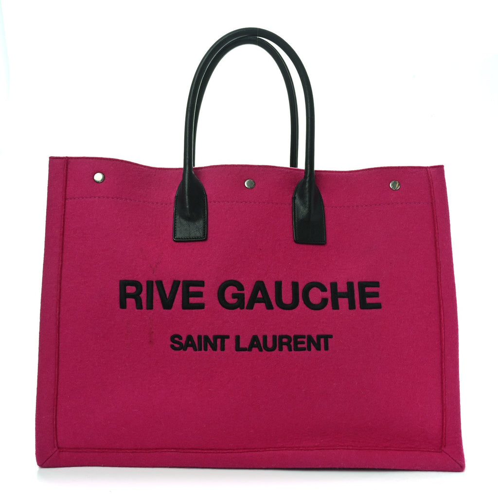 Wool Rive Gauche Tote Fuchsia