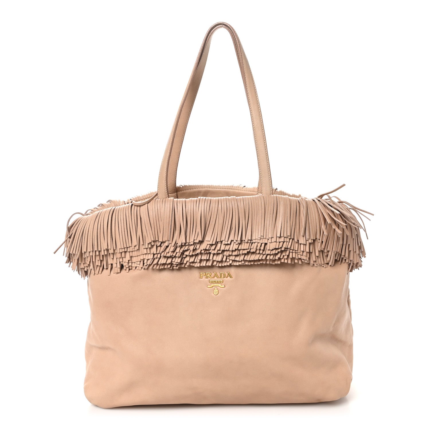 Nappa Frills Tote Cipria