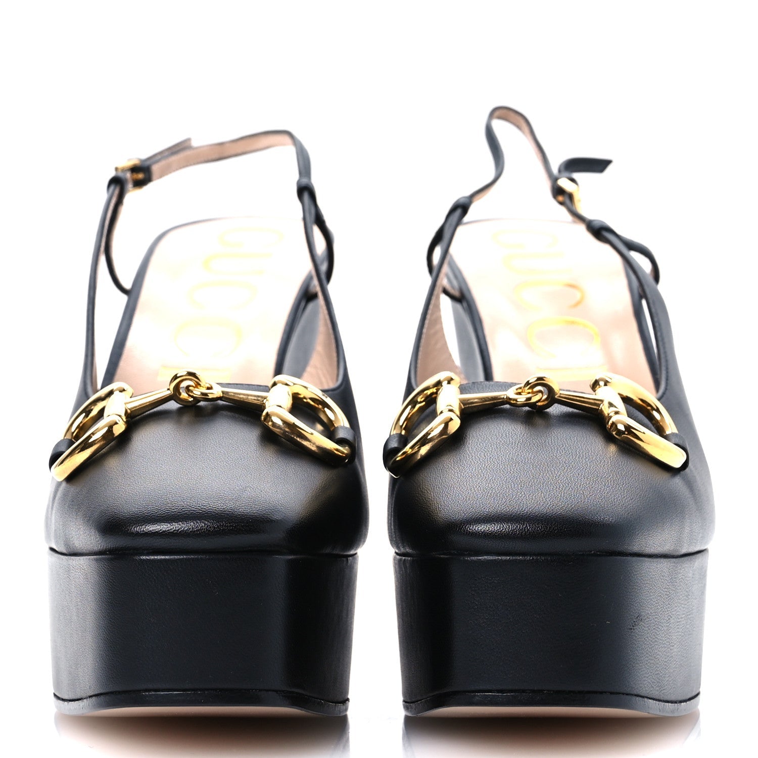 Nappa Horsebit Platform 35/120mm Slingback Pumps 41 Black