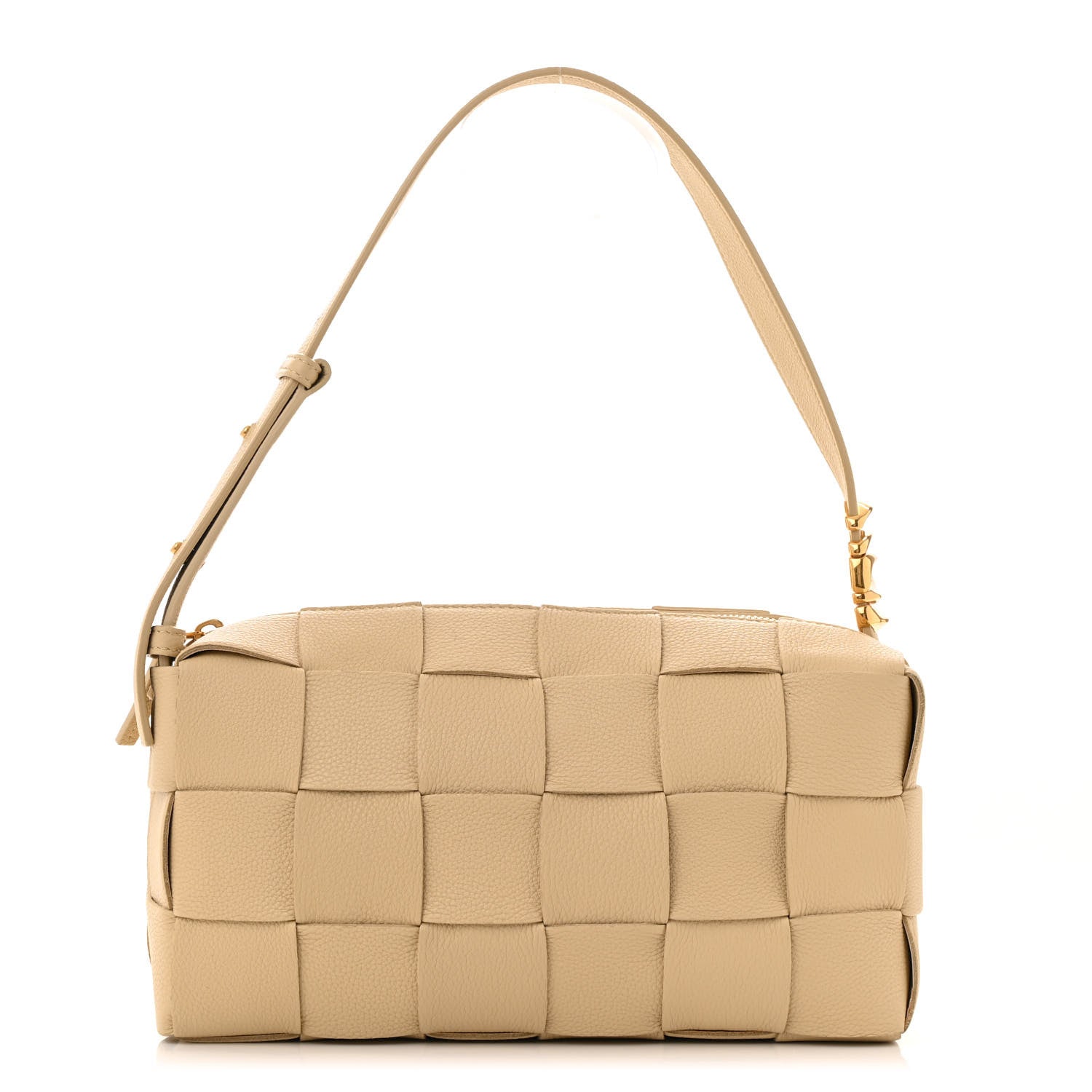 Calfskin Maxi Intrecciato Brick Cassette Bag Porridge