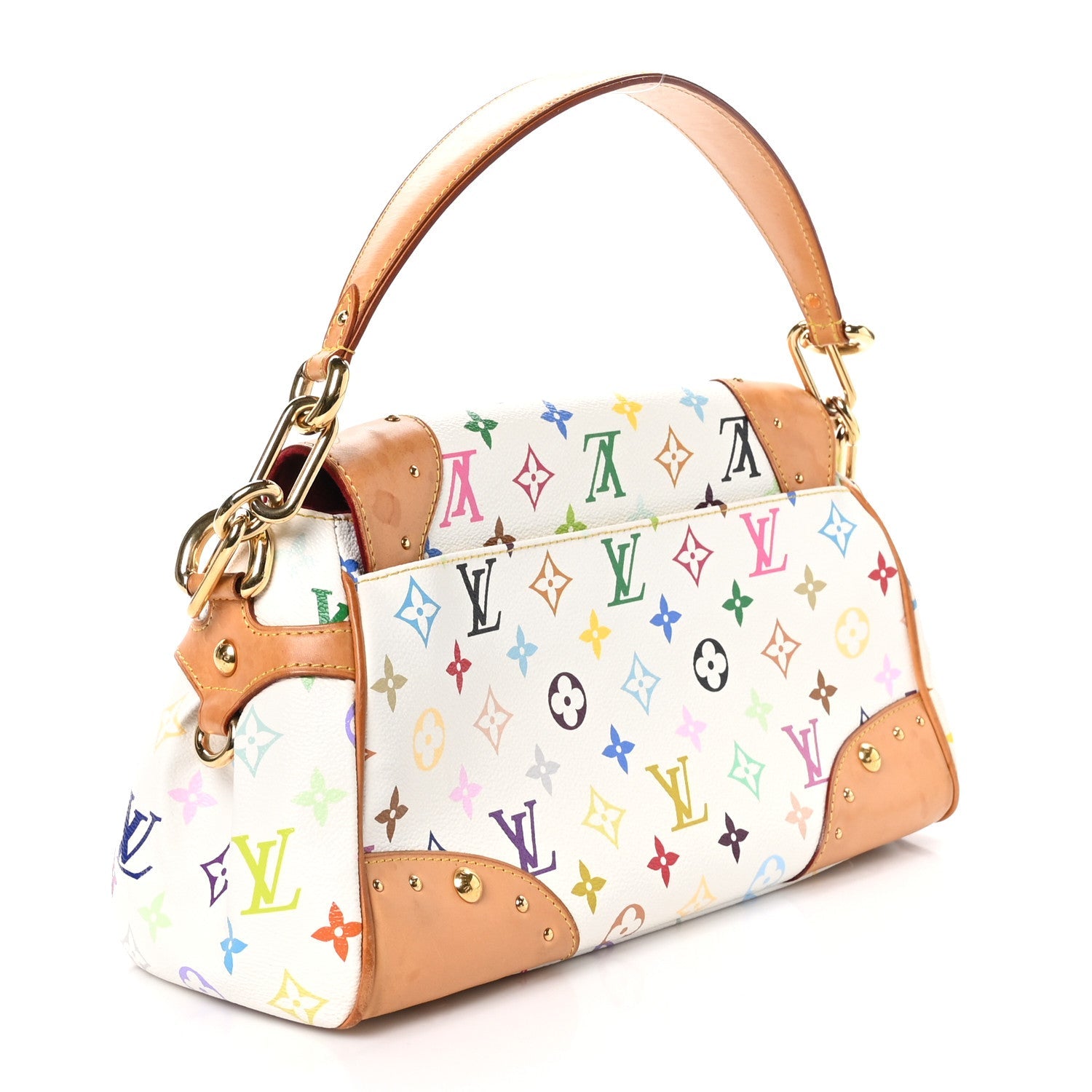 Monogram Multicolor Beverly MM White
