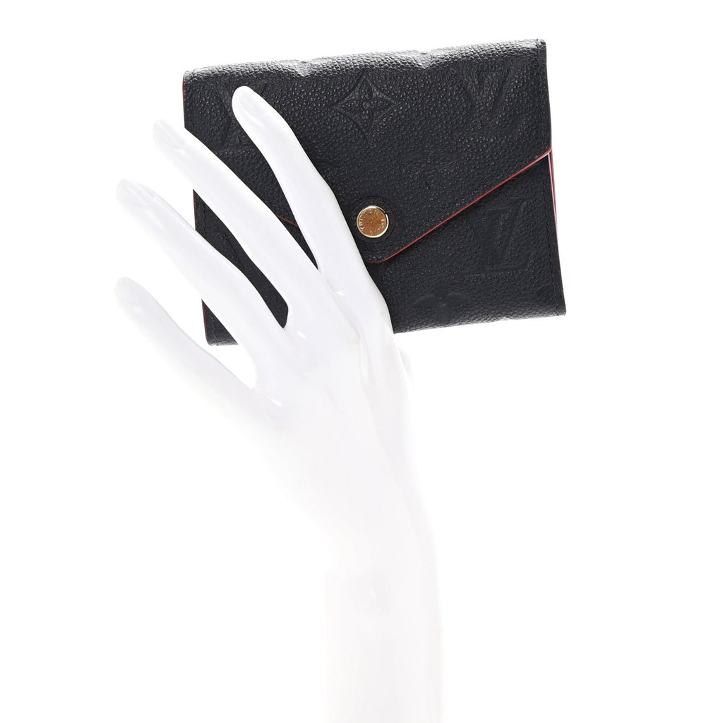 Empreinte Victorine Wallet Marine Rouge