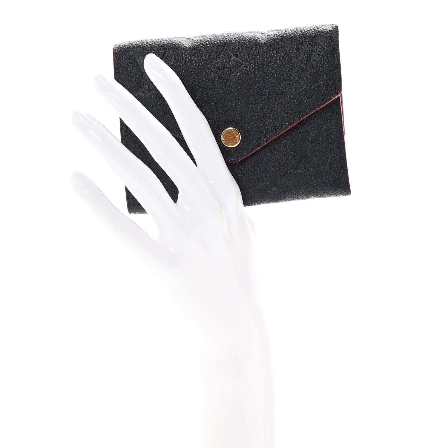 Empreinte Victorine Wallet Marine Rouge