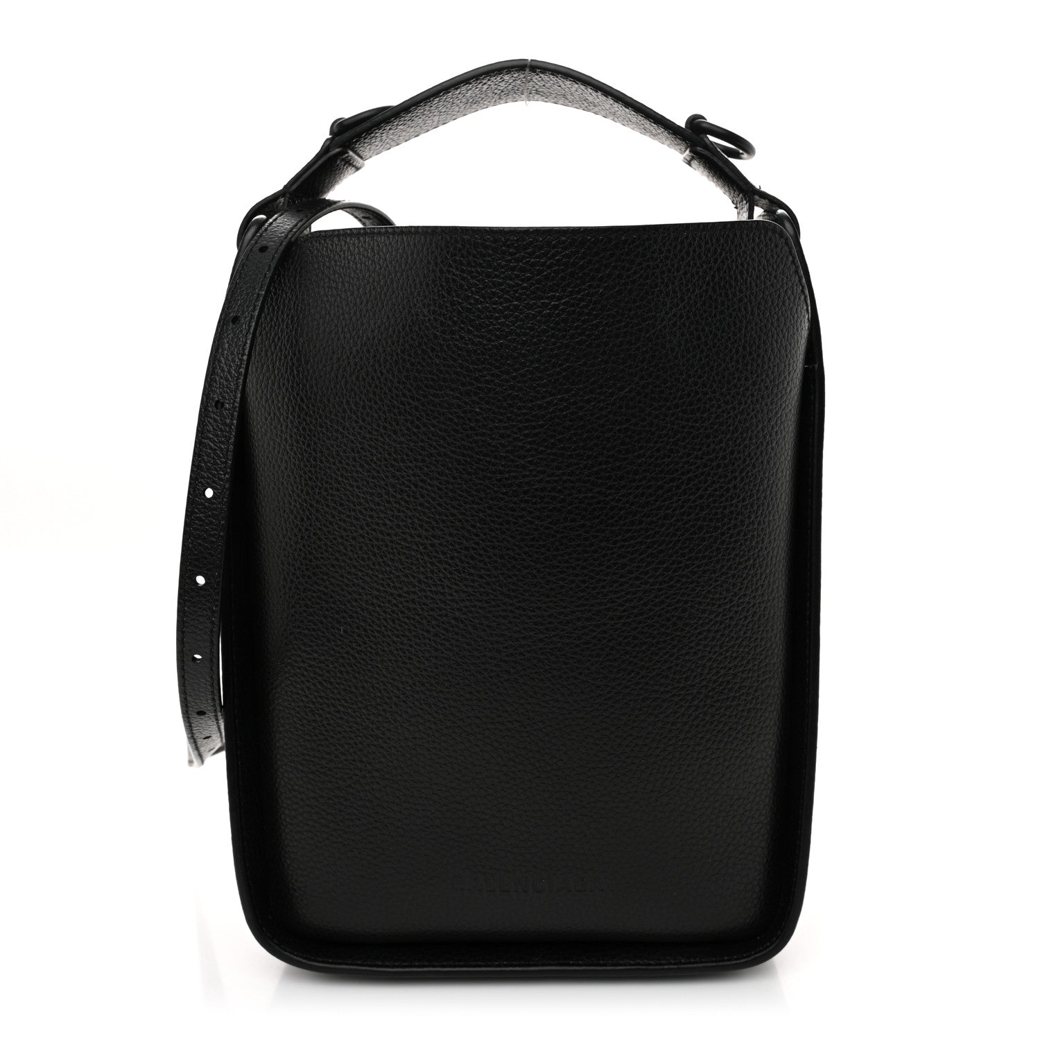 Calfskin Logo XS Tool 2.0 North-South Tote Black