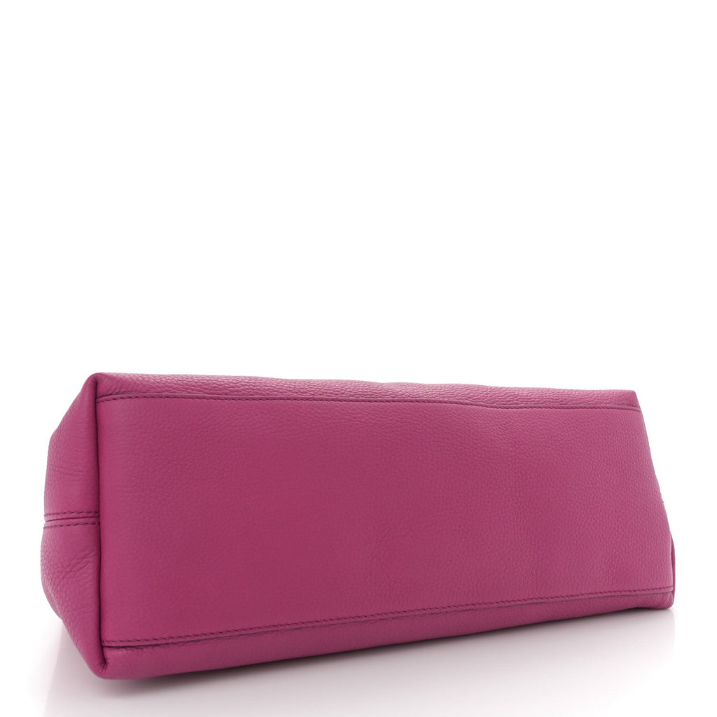 Cellarius Calfskin Medium Soho Chain Shoulder Bag Bright Bouganville