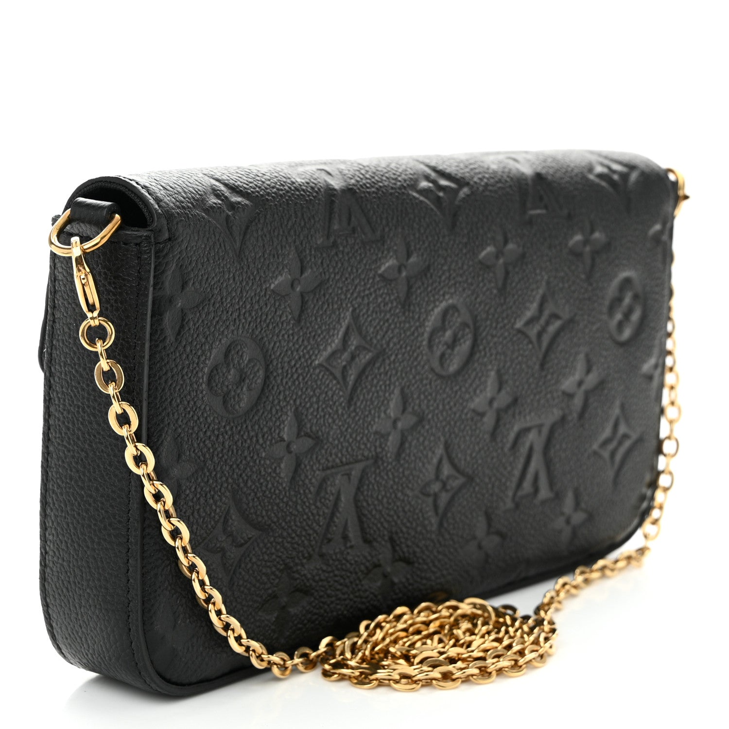 Empreinte Pochette Felicie Chain Wallet Black